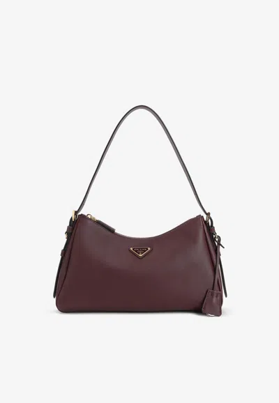Prada Medium Aimee Shoulder Bag In Leather