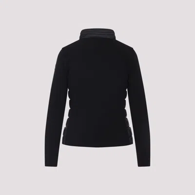 Moncler Black Wool Blend Tricot Jacket