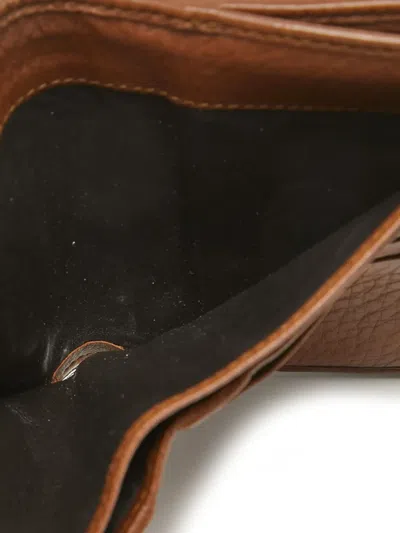 Pre-owned Gucci Gg Pattern Leather Wallet In Brown