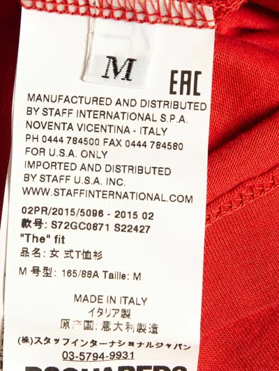 Pre-owned Dsquared2 Logo-print T-shirt In Red