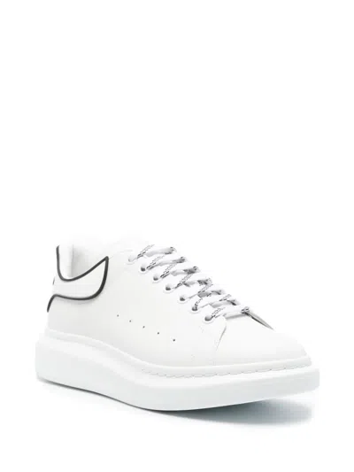 Alexander Mcqueen New Tech Calftpu Heel Counter Chunky Sole Sneaker Wht Blk O