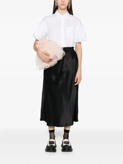 Simone Rocha Ruffled Silk Skirt