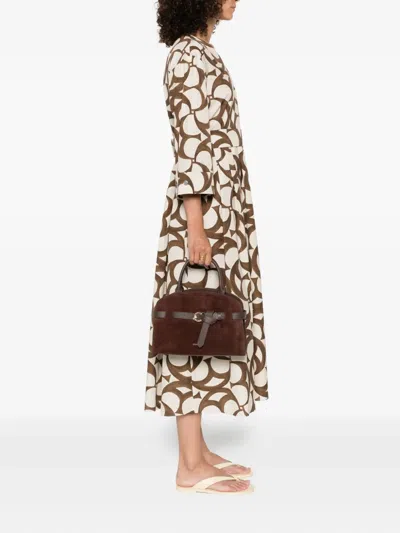 Coccinelle Small Sabine Suede Tote Bag