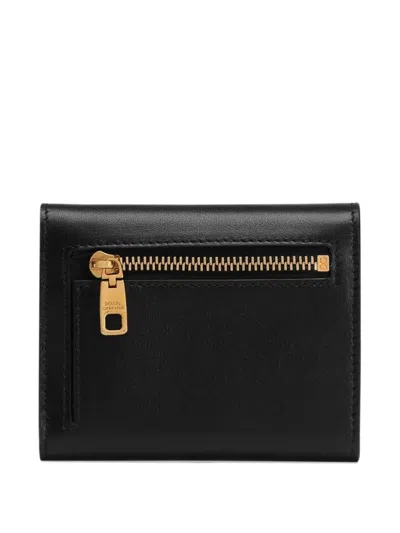 Dolce & Gabbana Gold-tone Hardware Wallets With Timeless Style In Black