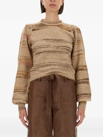 Baum Und Pferdgarten Carmy Cuffed-sleeve Striped Sweater