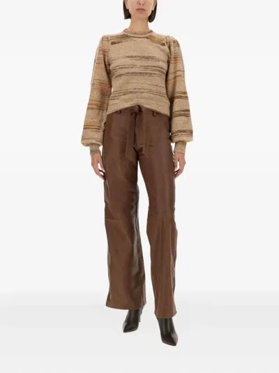 Baum Und Pferdgarten Carmy Cuffed-sleeve Striped Sweater