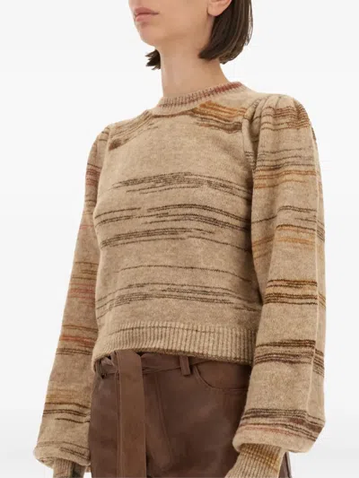 Baum Und Pferdgarten Carmy Cuffed-sleeve Striped Sweater