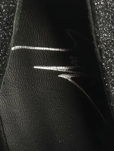 Pre-owned Giuseppe Zanotti Vintage 160mm Glittered Platform Pumps