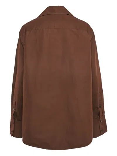 Pre-owned Jil Sander Cotton Button Shirt In Brown
