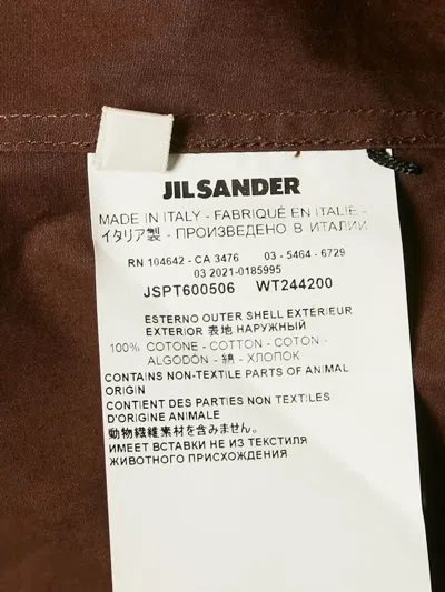 Pre-owned Jil Sander Cotton Button Shirt In Brown