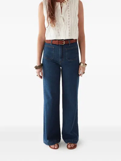 Maison Hotel Patch-pocket Flared Trousers