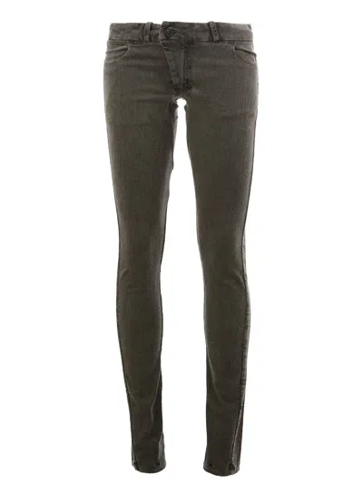 Boris Bidjan Saberi Low-rise Skinny Jeans In Gray