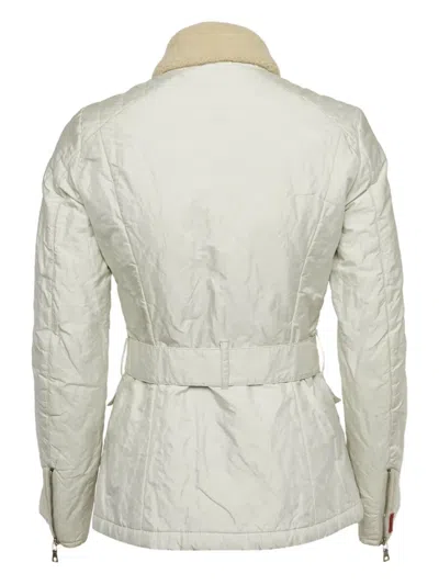 Pre-owned Prada Quilted Belted Jacket