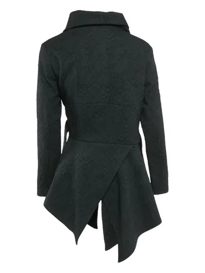 Pre-owned Etal Asymmetrical Tie Jacket In Black