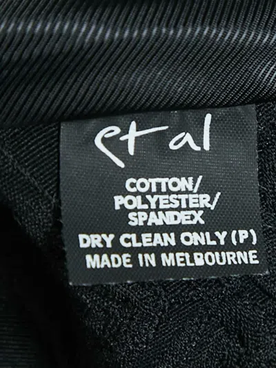 Pre-owned Etal Asymmetrical Tie Jacket In Black