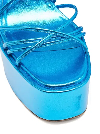 Pre-owned Paris Texas 120mm Platform Lace-up Sandals