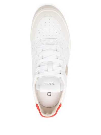 Date Court Platform Leather Sneakers