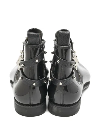 Pre-owned Philipp Plein Marguerite Stud-detail Chelsea Boots In Black