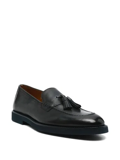 Doucal's Tassel Leather Loafers In Black