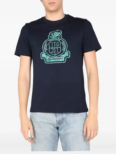 Ballantyne Crest-print T-shirt In Blue
