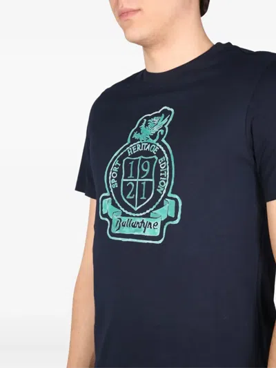 Ballantyne Crest-print T-shirt In Blue