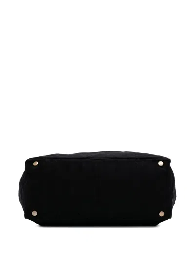 Pre-owned Chanel 2005-2006 New Travel Line Nylon Tote Bag In Black