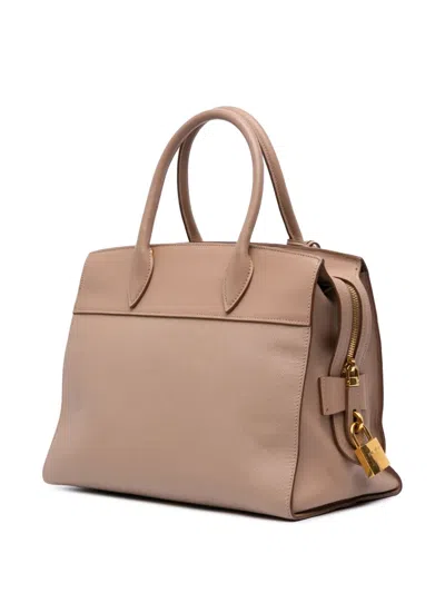 Pre-owned Prada 2010-2025 Saffiano And City Calf Esplanade Satchel