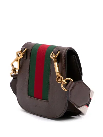 Pre-owned Gucci 2016-2025 Small Linea Totem Crystal Heart Crossbody Bag