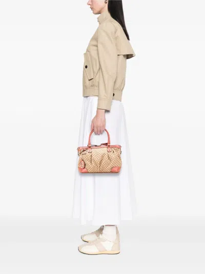 Pre-owned Gucci 2000-2015 Diamante Canvas Sukey Satchel
