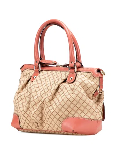 Pre-owned Gucci 2000-2015 Diamante Canvas Sukey Satchel