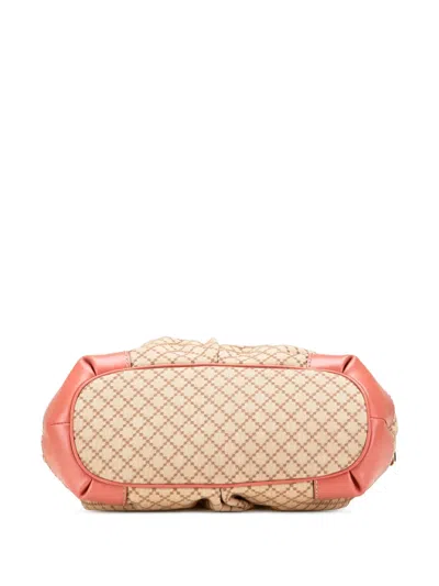 Pre-owned Gucci 2000-2015 Diamante Canvas Sukey Satchel