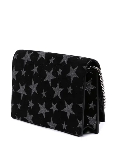 Pre-owned Saint Laurent 2016 Suede Monogram Star Kate Tassel Wallet On Chain Crossbody Bag