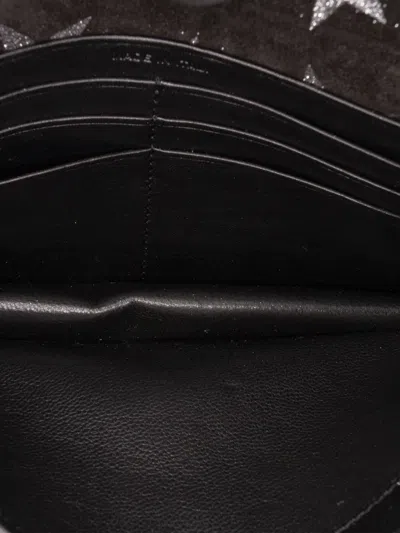 Pre-owned Saint Laurent 2016 Suede Monogram Star Kate Tassel Wallet On Chain Crossbody Bag