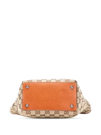 Pre-owned Gucci 2000-2015 Gg Canvas Eclipse Tote Bag In Brown