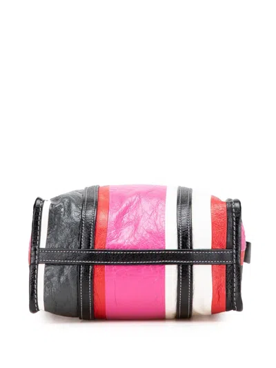 Pre-owned Balenciaga 2018 S Lambskin Bazar Shopper Satchel In Pink