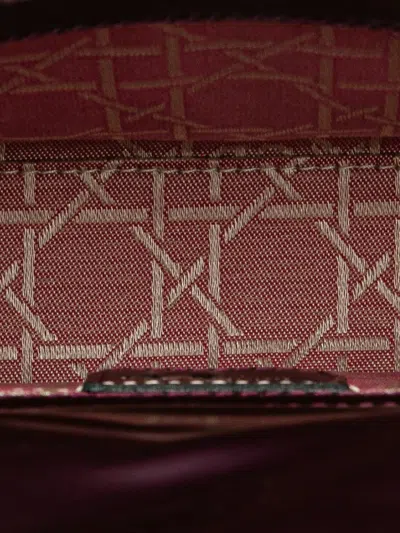 Pre-owned Dior 2000-2025 Mini Patent Lady  Satchel In Purple