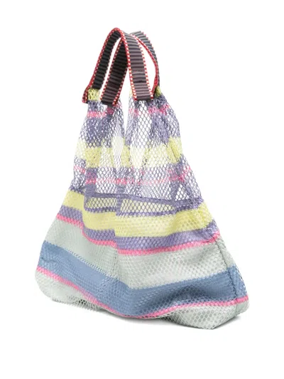Epice Small Elziver 2510 Striped Mesh Tote Bag