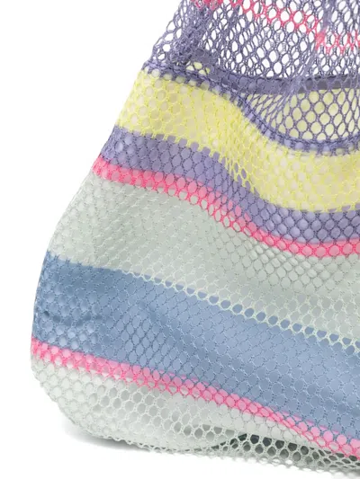 Epice Small Elziver 2510 Striped Mesh Tote Bag
