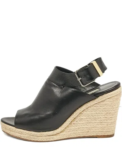 Pre-owned Balenciaga 2024 110mm Wedge Espadrilles