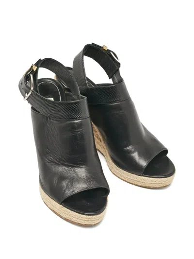 Pre-owned Balenciaga 2024 110mm Wedge Espadrilles