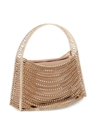 Benedetta Bruzziches Embellished Strass One Handle Structured Shoulder Bag