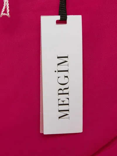 Pre-owned Mergim Magda Ruched Dress In Pink
