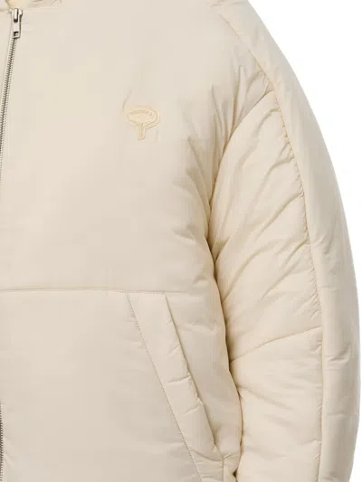 Mordecai Hooded Zippered Cotton Jacket In Neutral