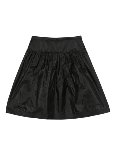 Pre-owned Chanel 2010s Silk Pleated Skirt In Black