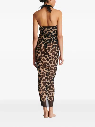 Balmain Leopard-print Cover-up In Animal Print
