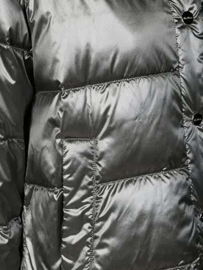 Max Mara Nico Waterproof Twill Down Jacket In Black