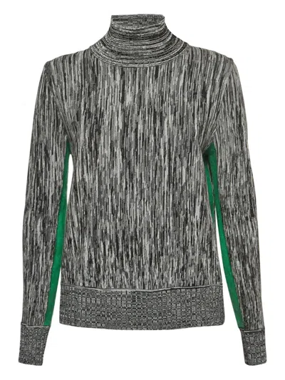 Pre-owned Sportmax Turtleneck Top In Gray