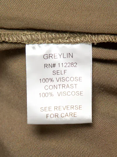 Pre-owned Greylin Tie-detail Jumpsuit In Brown