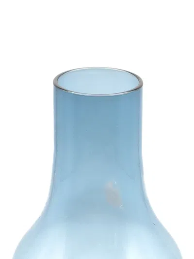 Bitossi Home Cylindrical Glass Decanter (27cm) In Blue