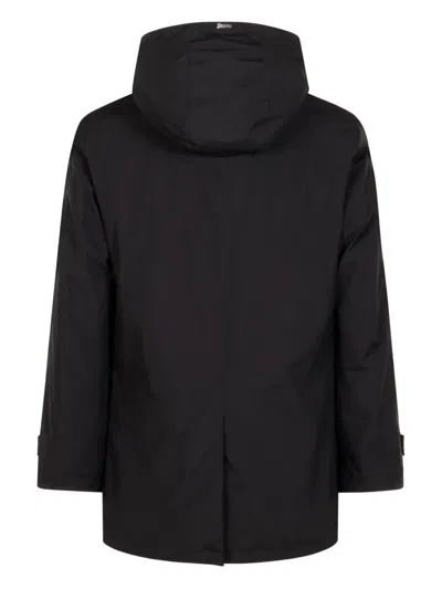Herno Men Waterproof 2-layer Laminar Fabric In Black